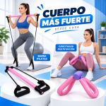 Combo Fitness en Casa Barra Pilates + Bandas de Resistencia + Ejercitador - Imagen 5