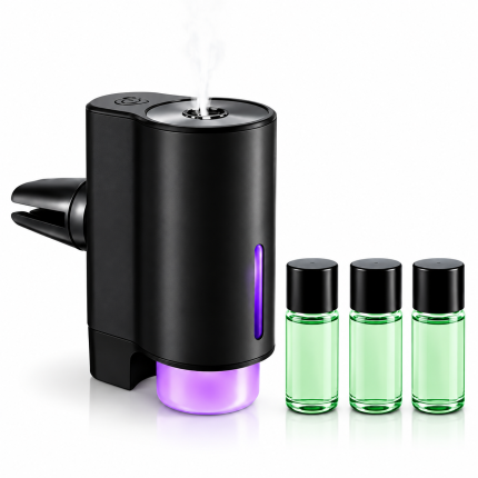 Difusor de Aroma Inteligente para Carro con Clip de Ventilación USB Tipo-C