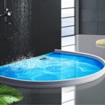 Protector de Agua para ducha, Umbral de ducha, Dique de agua plegable