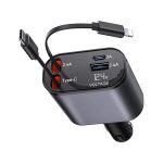Cargador de coche retráctil 100W 4 en 1